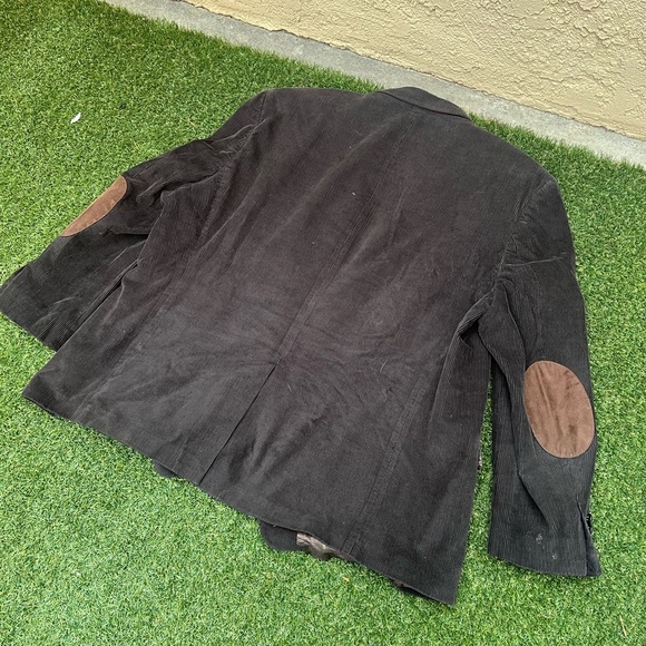 VTG 90’s Ralph Lauren Dark Brown Corduroy Blazer - Picture 4 of 5